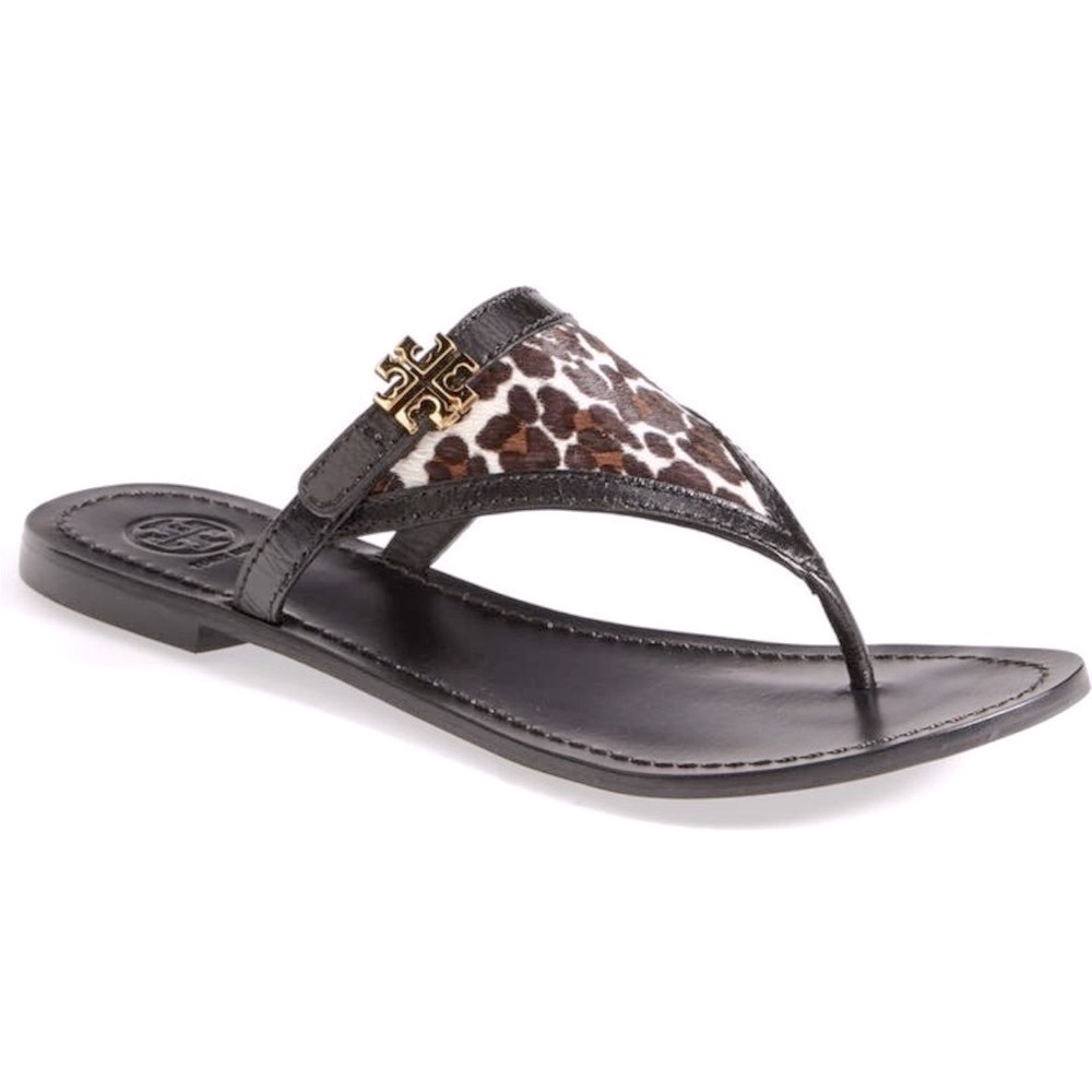 Tory Burch calf hair leather sandals 7